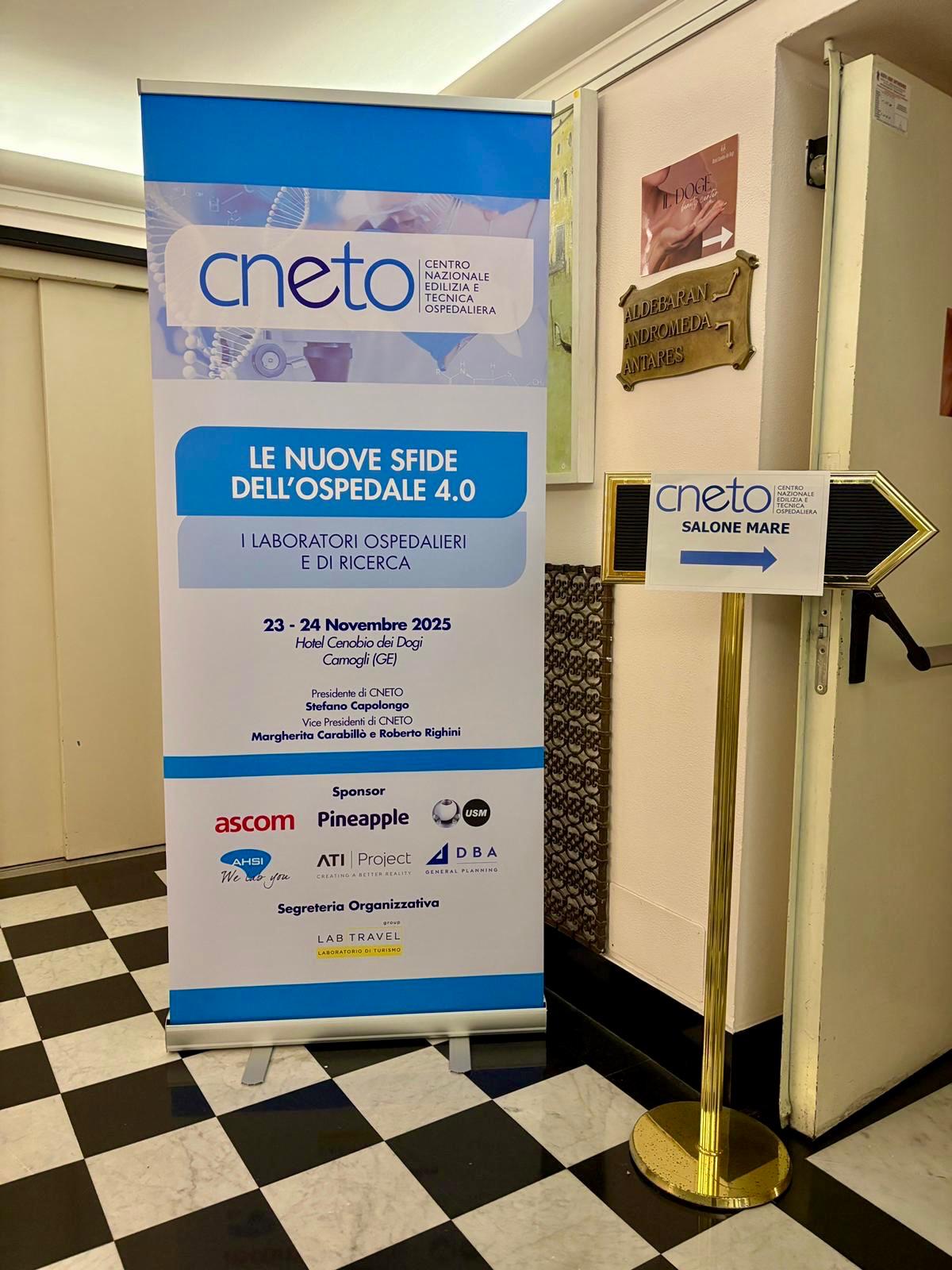 Convegno Nazionale CNETO 2025 roll up AHSI e ATI Project